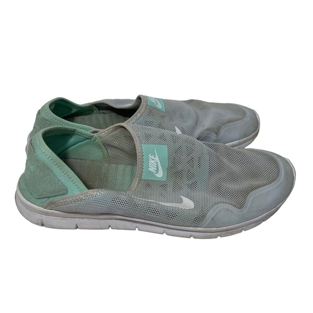 Nike Mint Green Breathable Slip On Walking Shoes